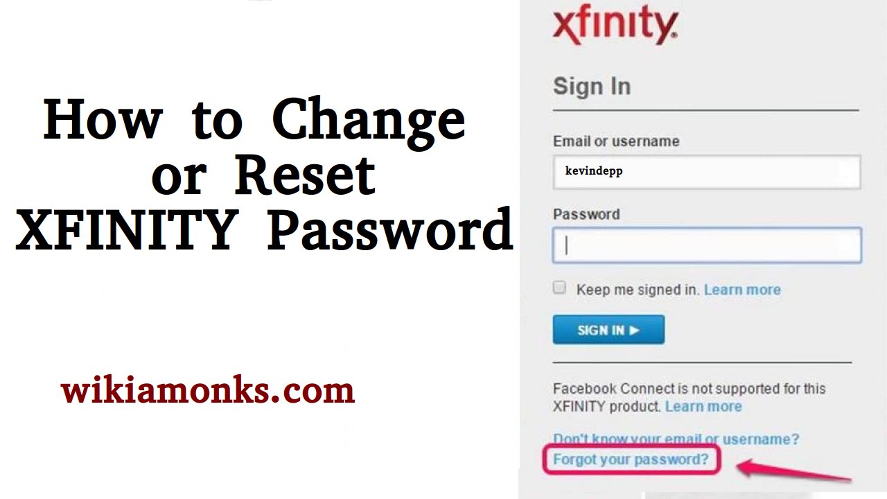 How to Change or Reset XFINITY Password  Wikiamonks